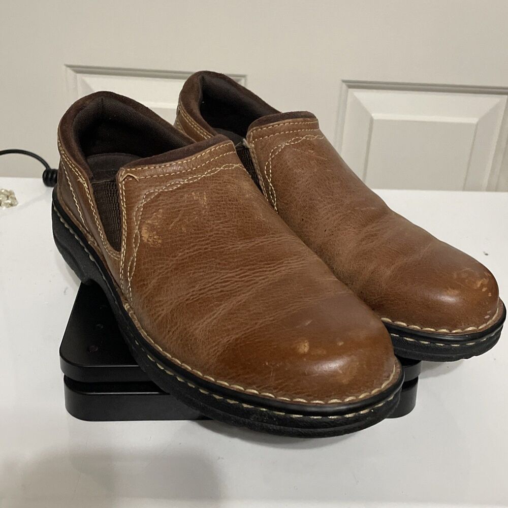 Ariat Shoes Womens Size 8.5 Brown Leather Slip On Clogs Comfort Casual Mules 4lr